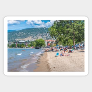 Summer on the Beach in Penticton, BC, Canada Sticker